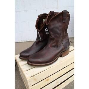 NEW DOUBLE-H BOOTS men's slouch boots in brown